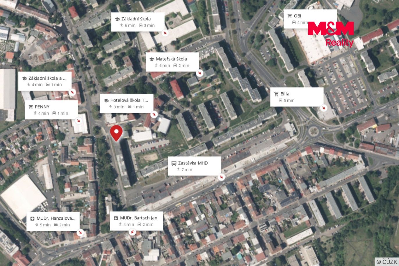 Mapa okolí
