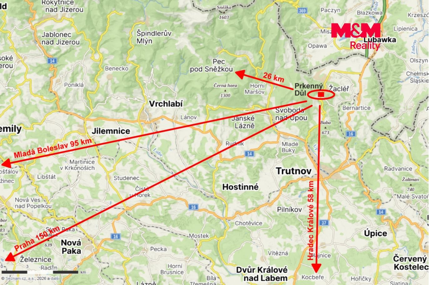 Prodej chalupy, Prkenný Důl, Žacléř