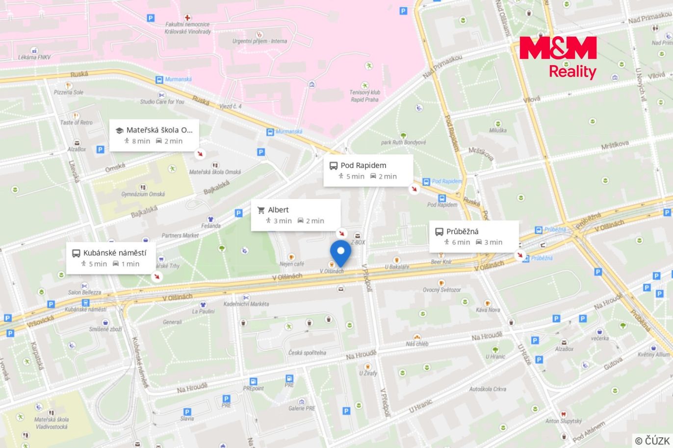 950899 - Prodej bytu 1+kk, 30 m², Praha, ul. V olšinách