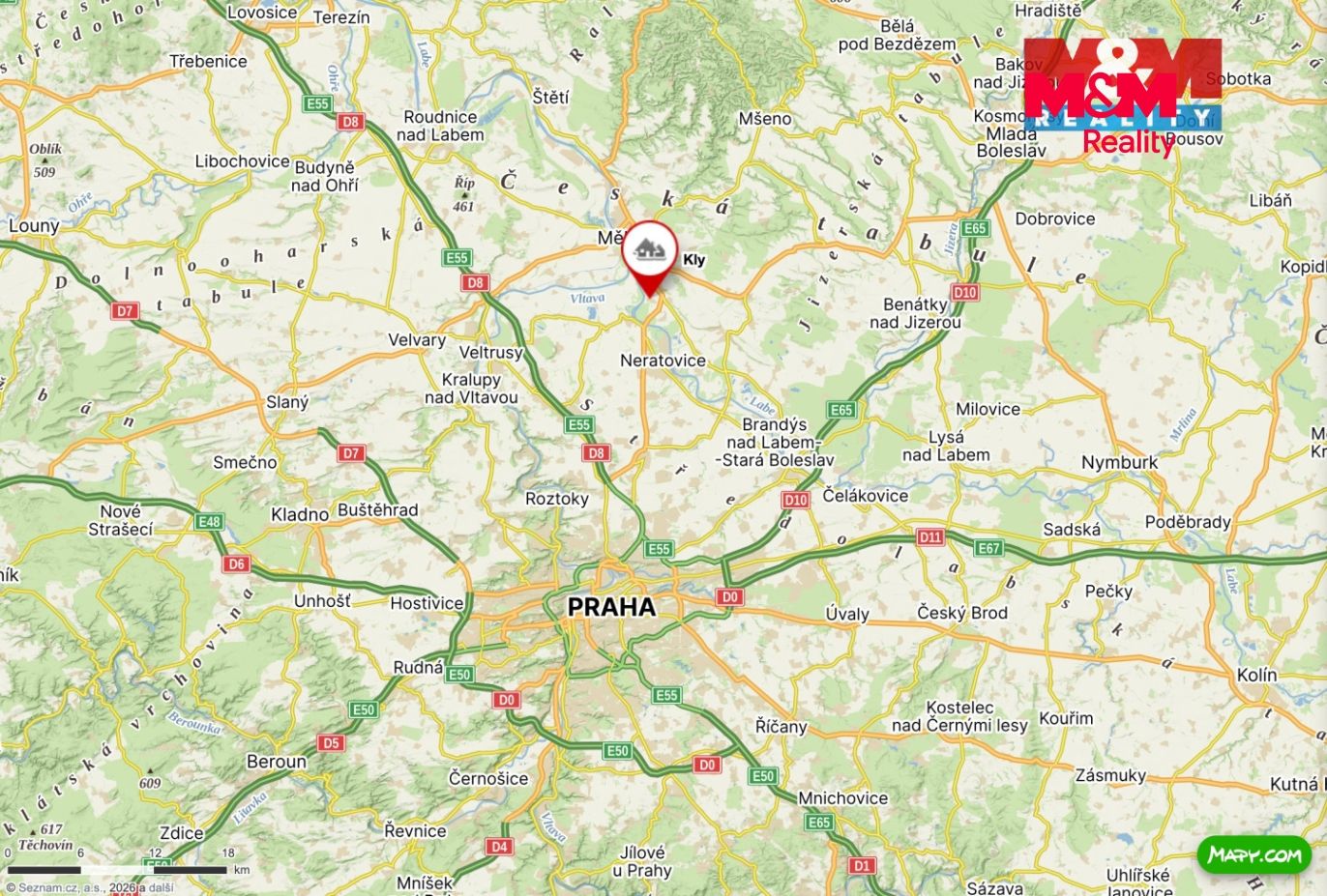 Mapa okolí