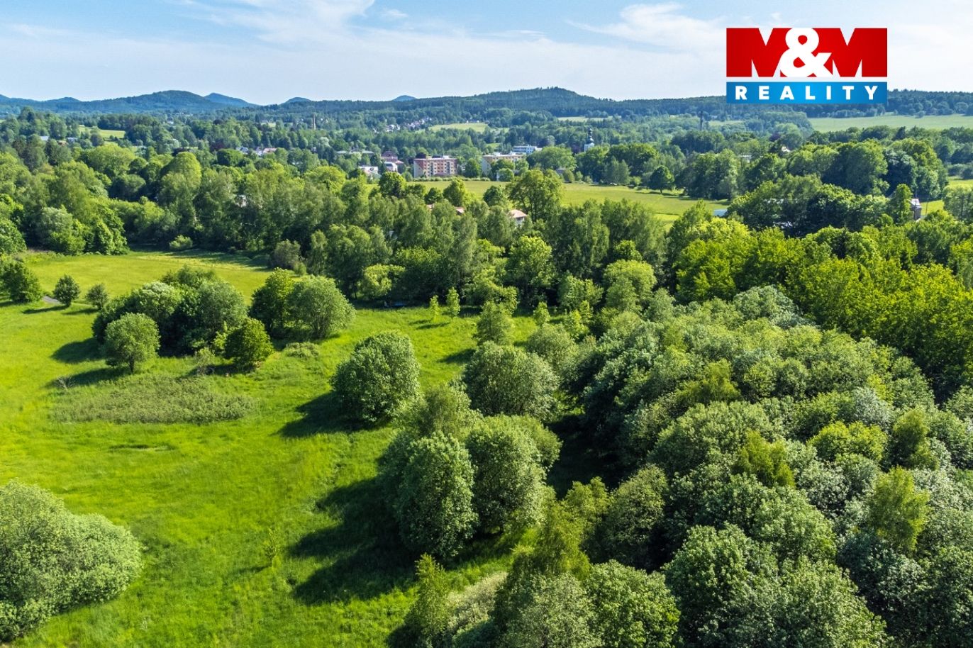 pohled na pozemek