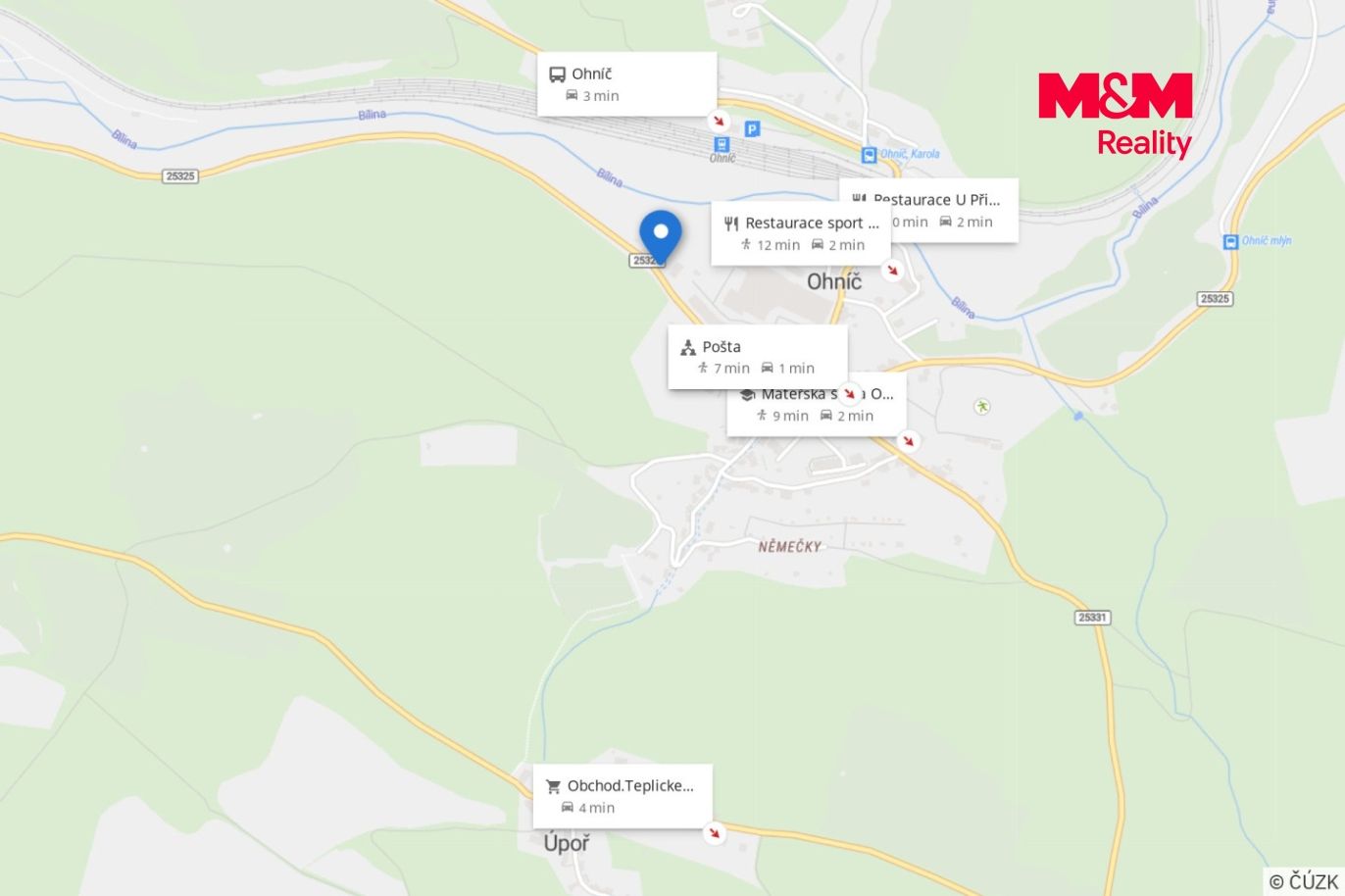 Mapa okolí