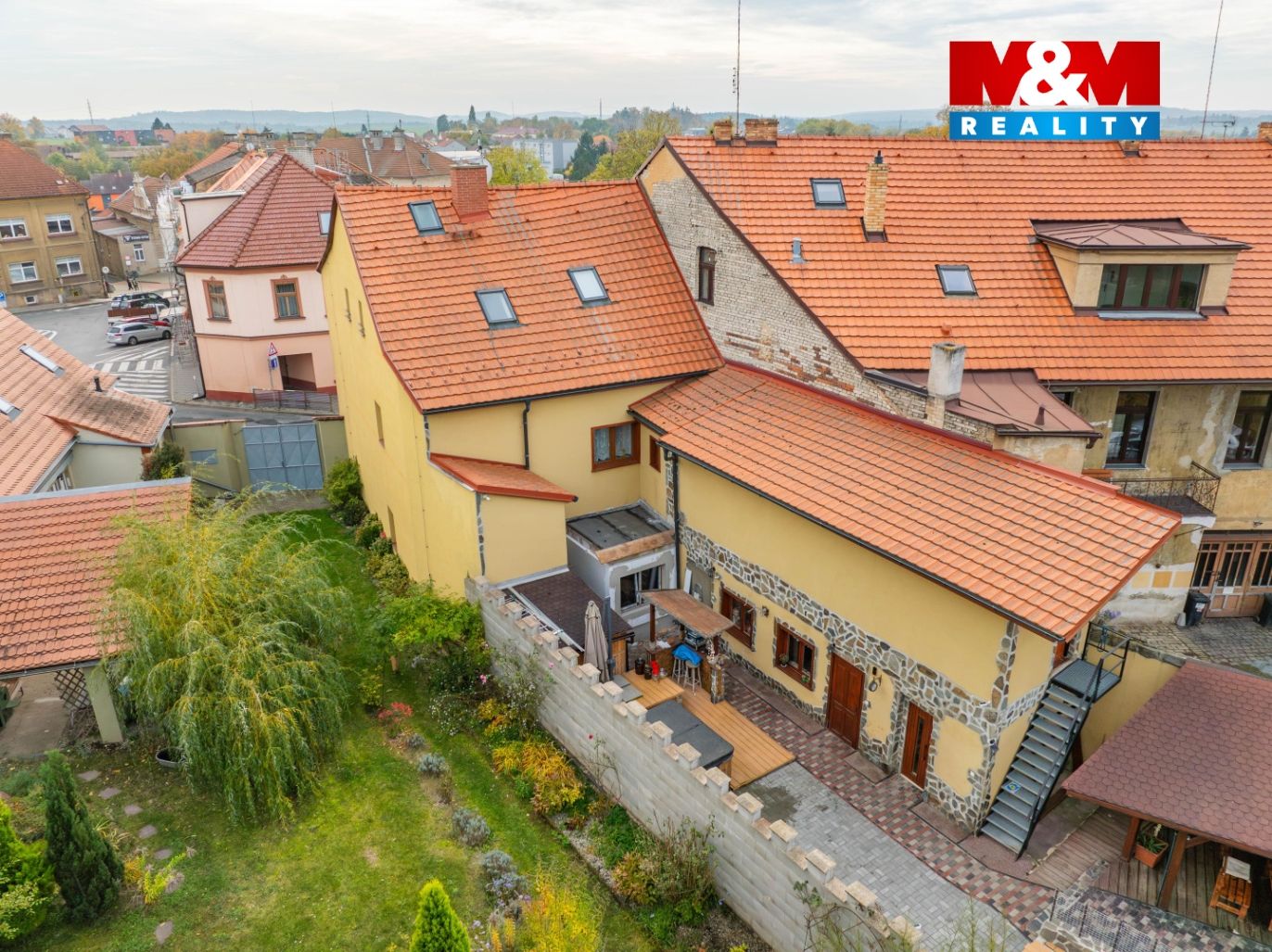 Pohled na pozemek