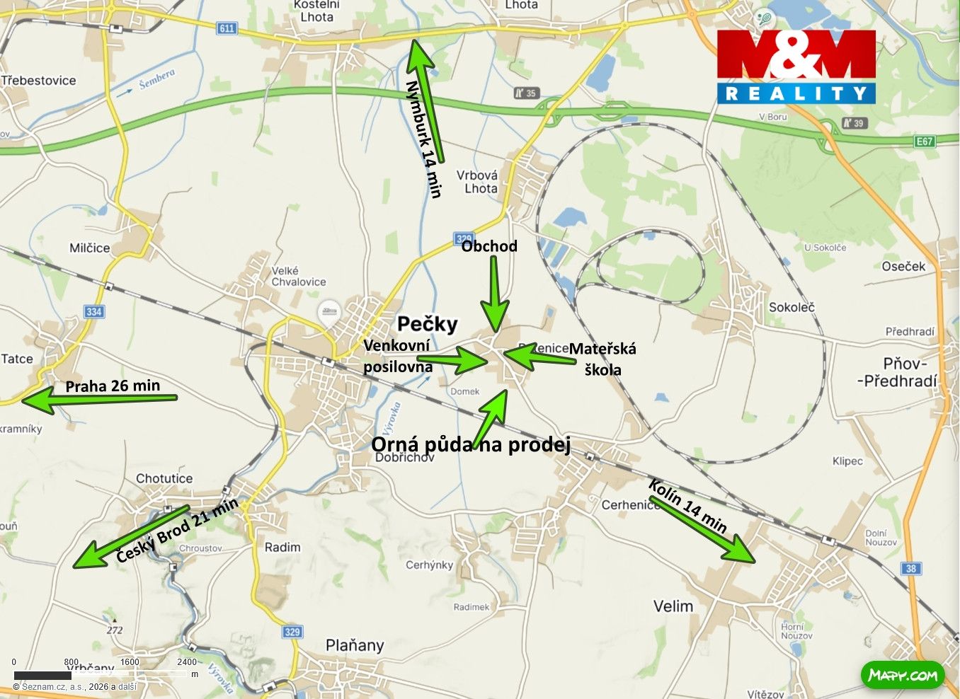 Mapa okolí