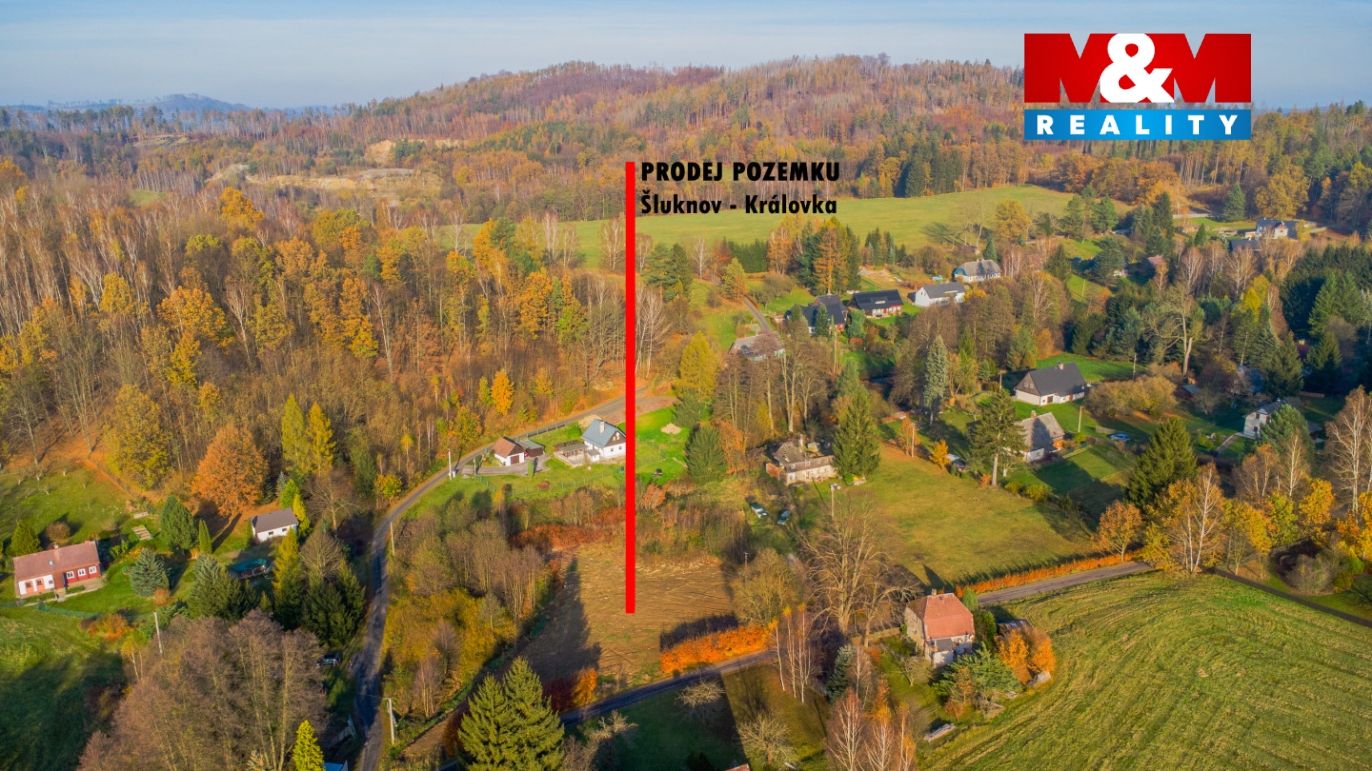 pohled na pozemek