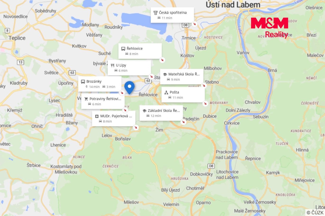 Mapa okolí