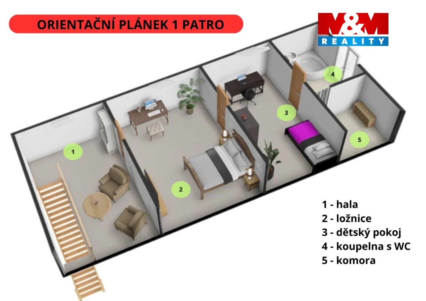 Půdorys 1.patro