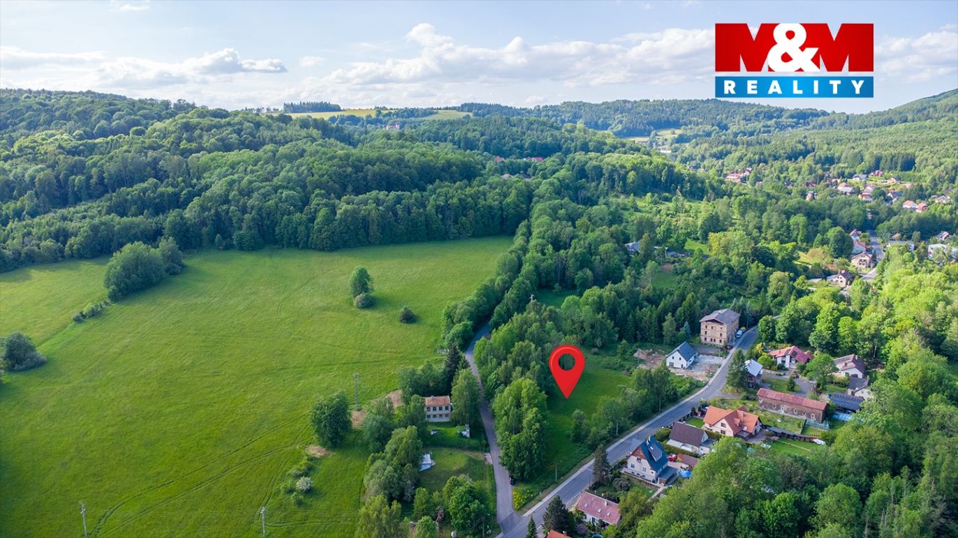 pohled na pozemek