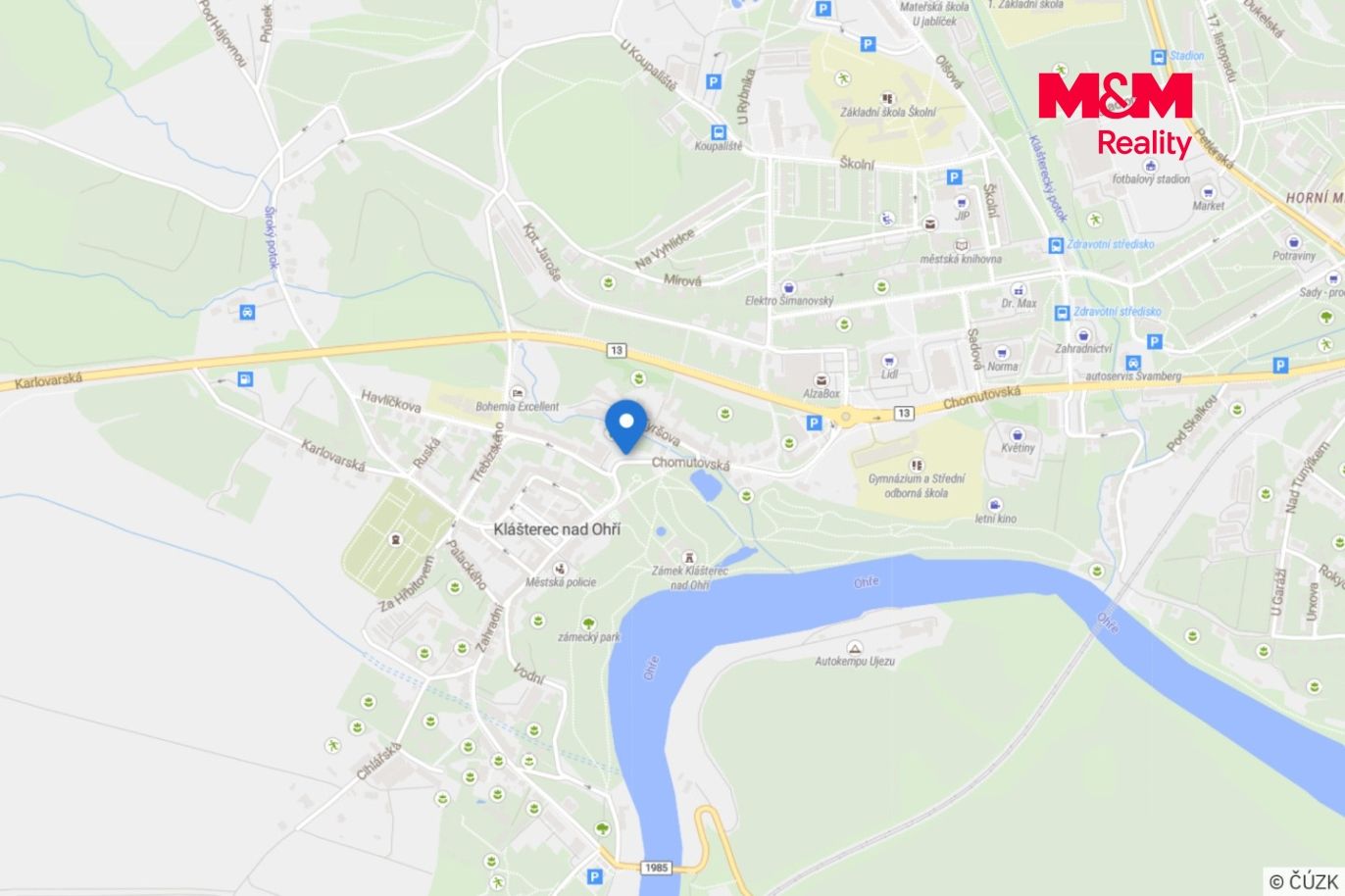 Mapa okolí