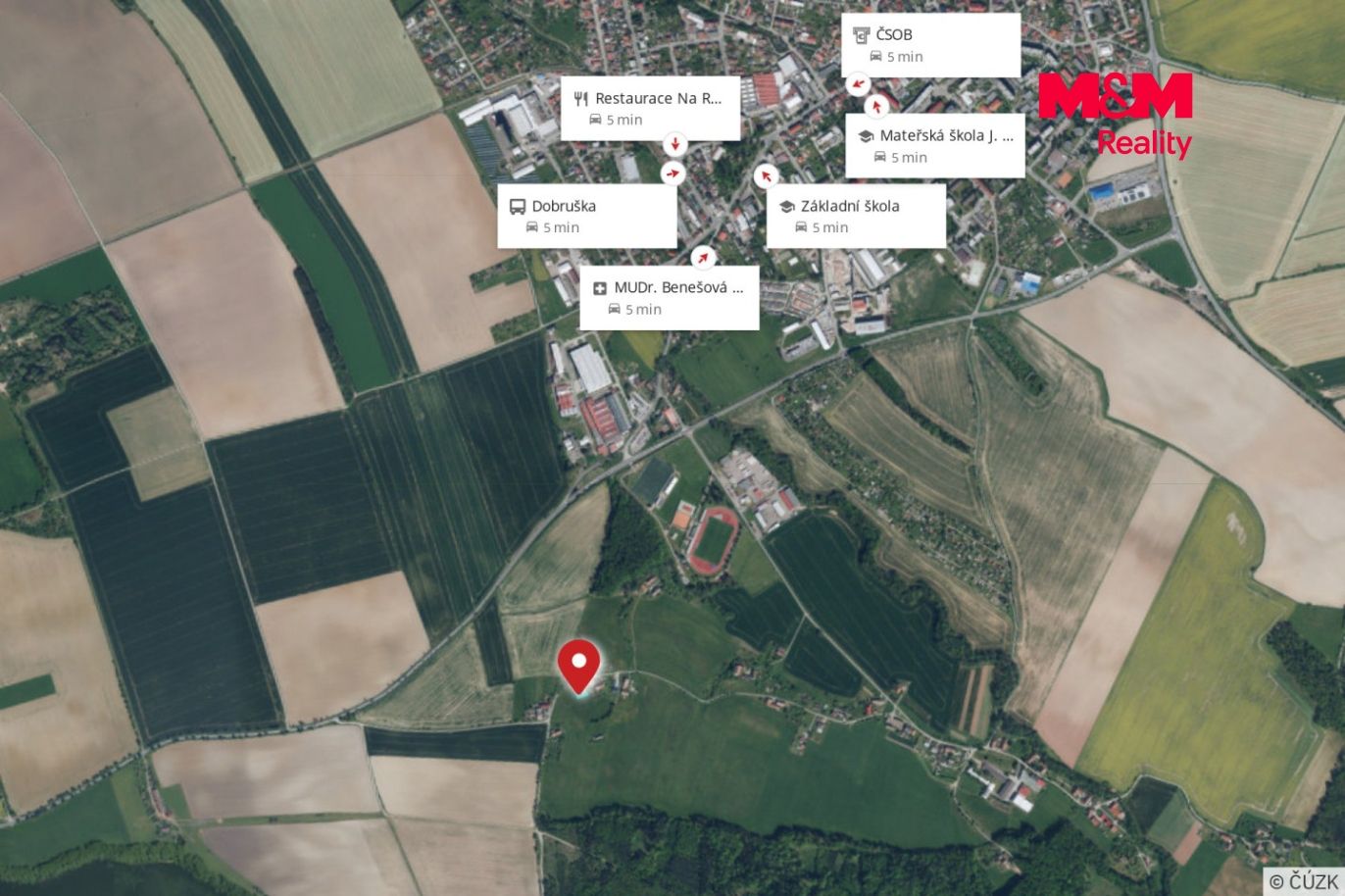 mapa okolí