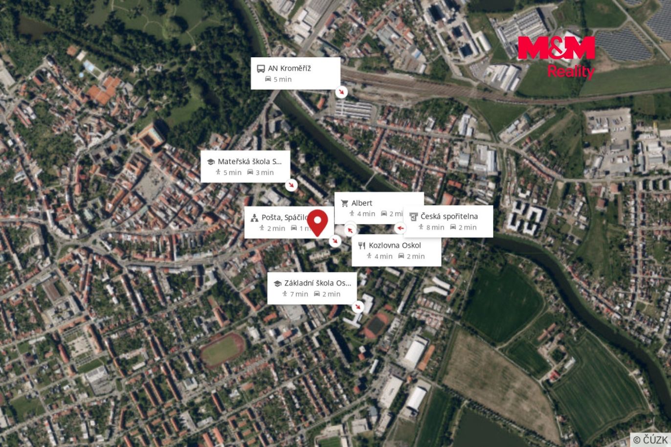 Mapa okolí Kroměříž byt 1+kk.jpeg
