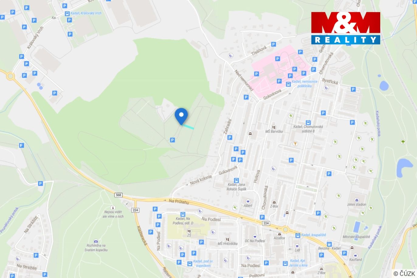 Mapa okolí