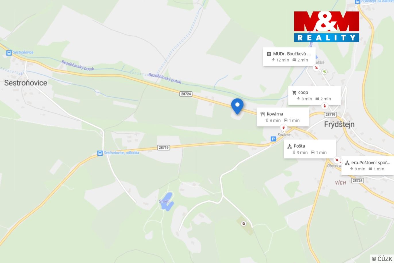 Mapa okolí