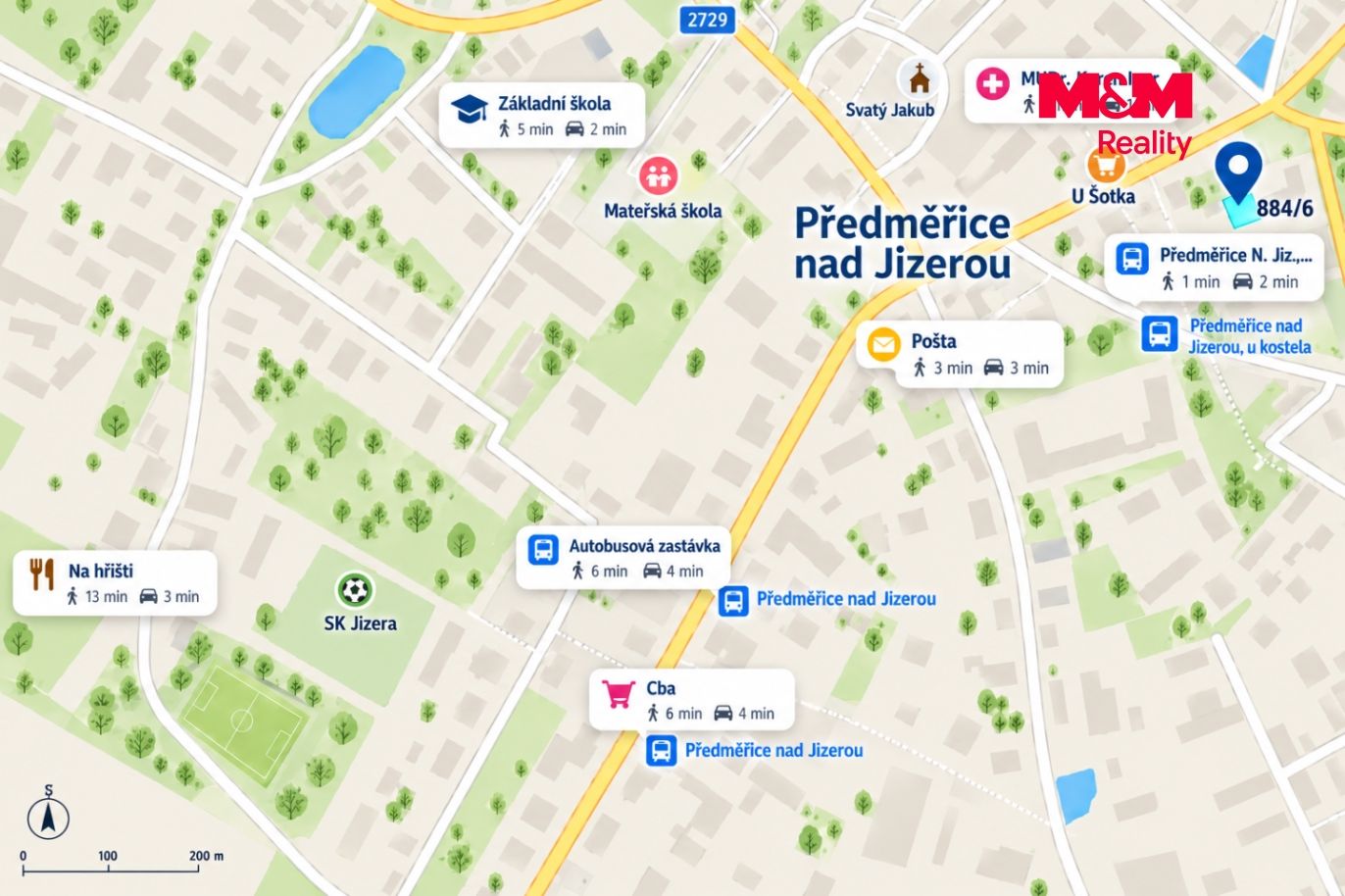 Mapa okolí