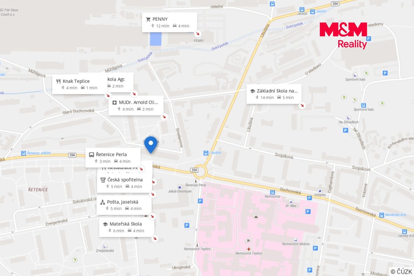 Mapa Okolí