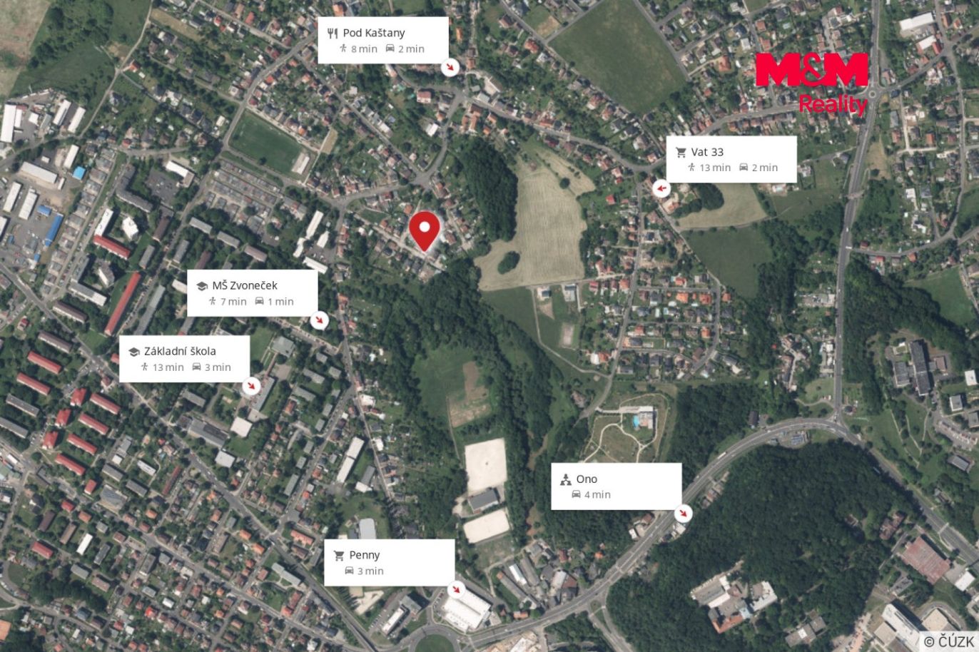 Mapa okolí