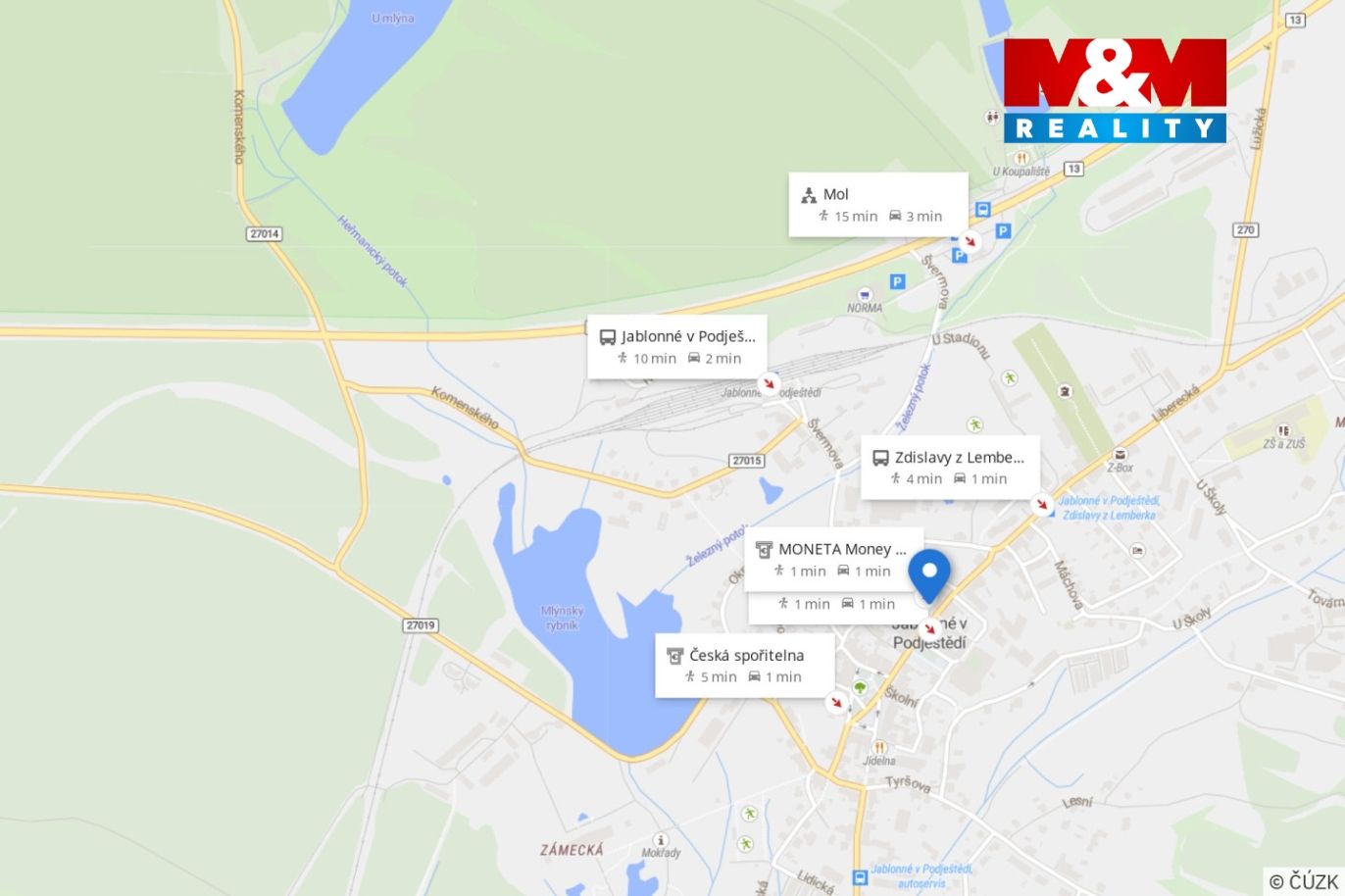 Mapa okolí