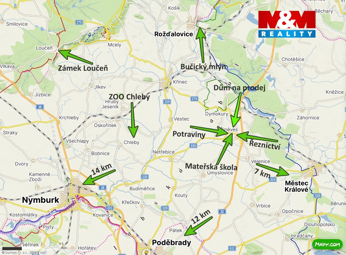 Mapa okolí
