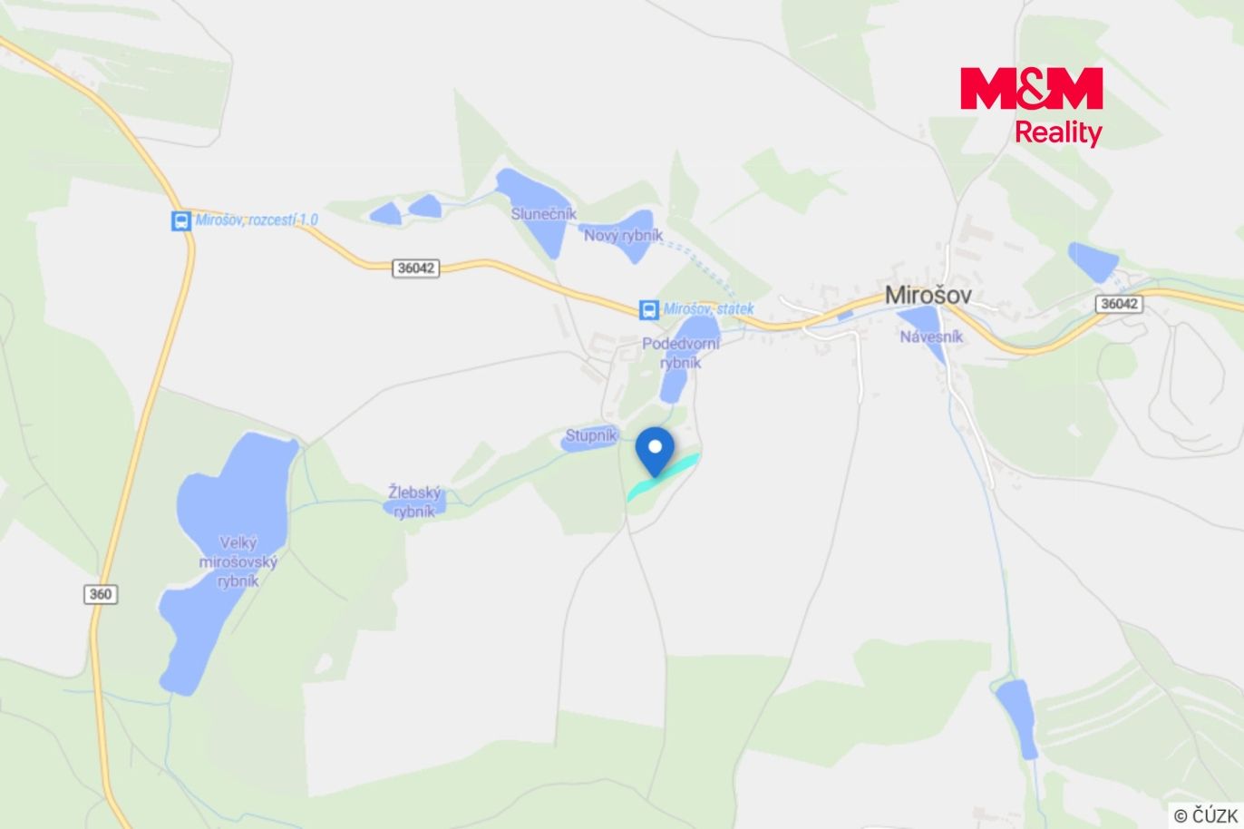 Mapa okolí