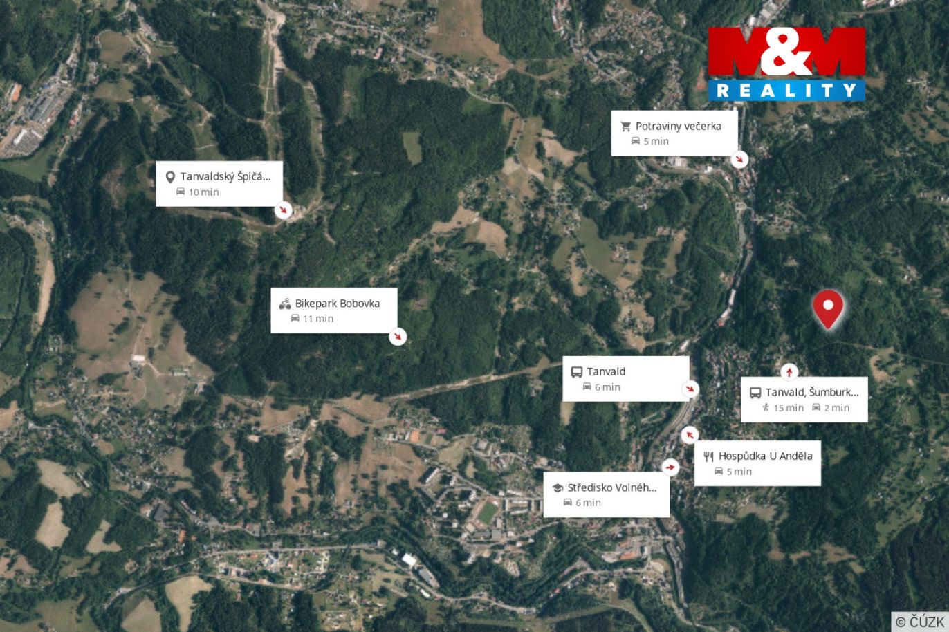 Mapa okolí
