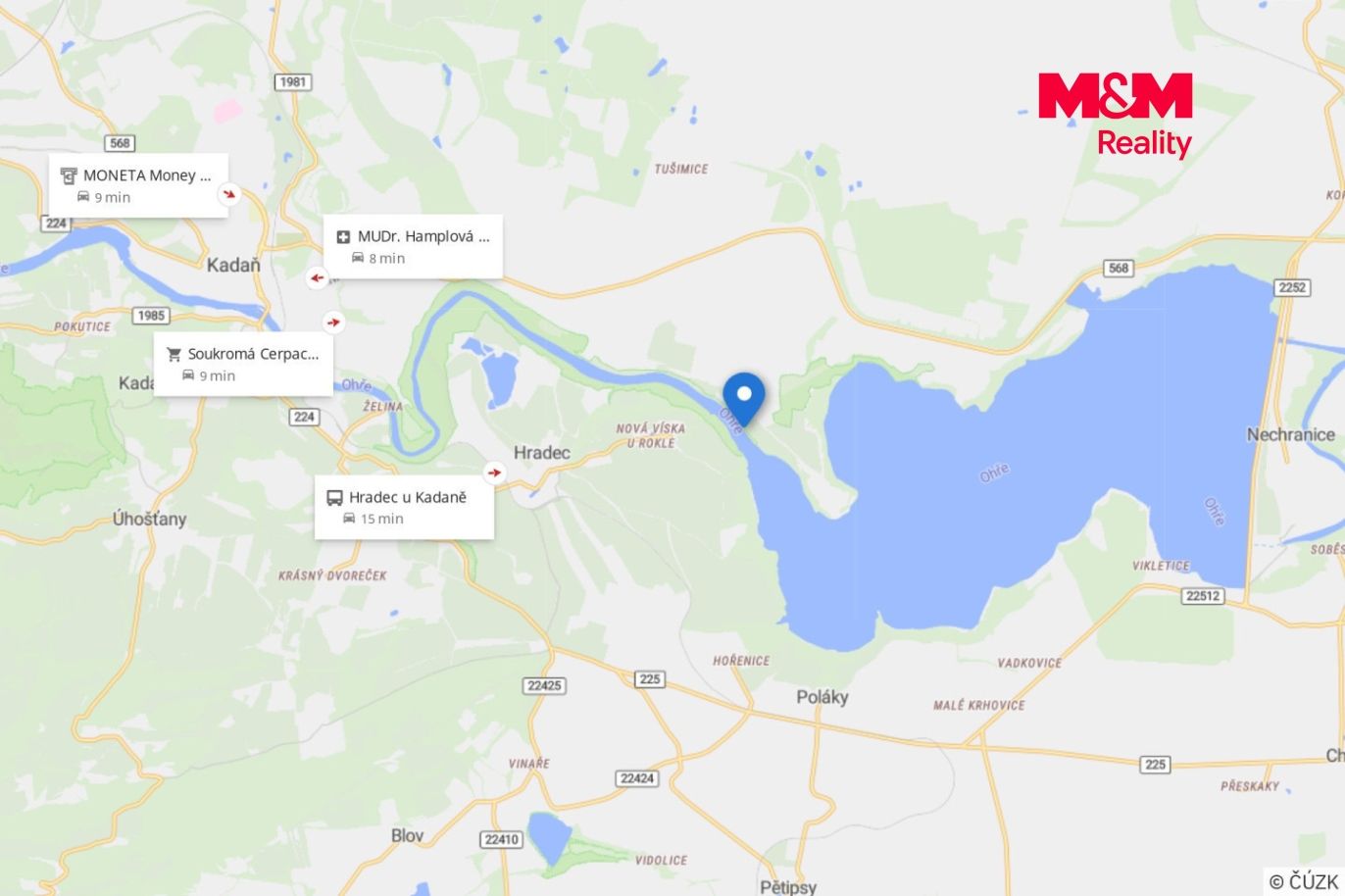 Mapa okolí