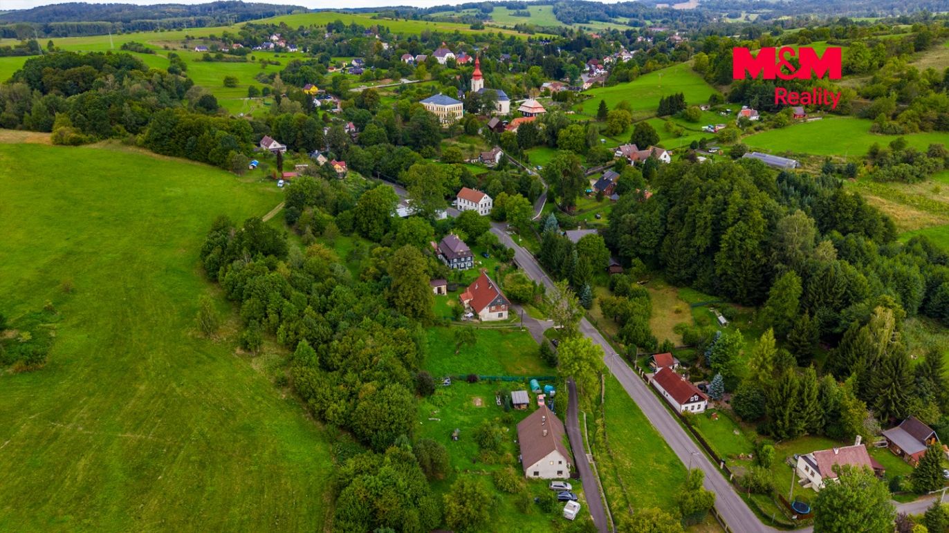 pohled na pozemek + okolí 