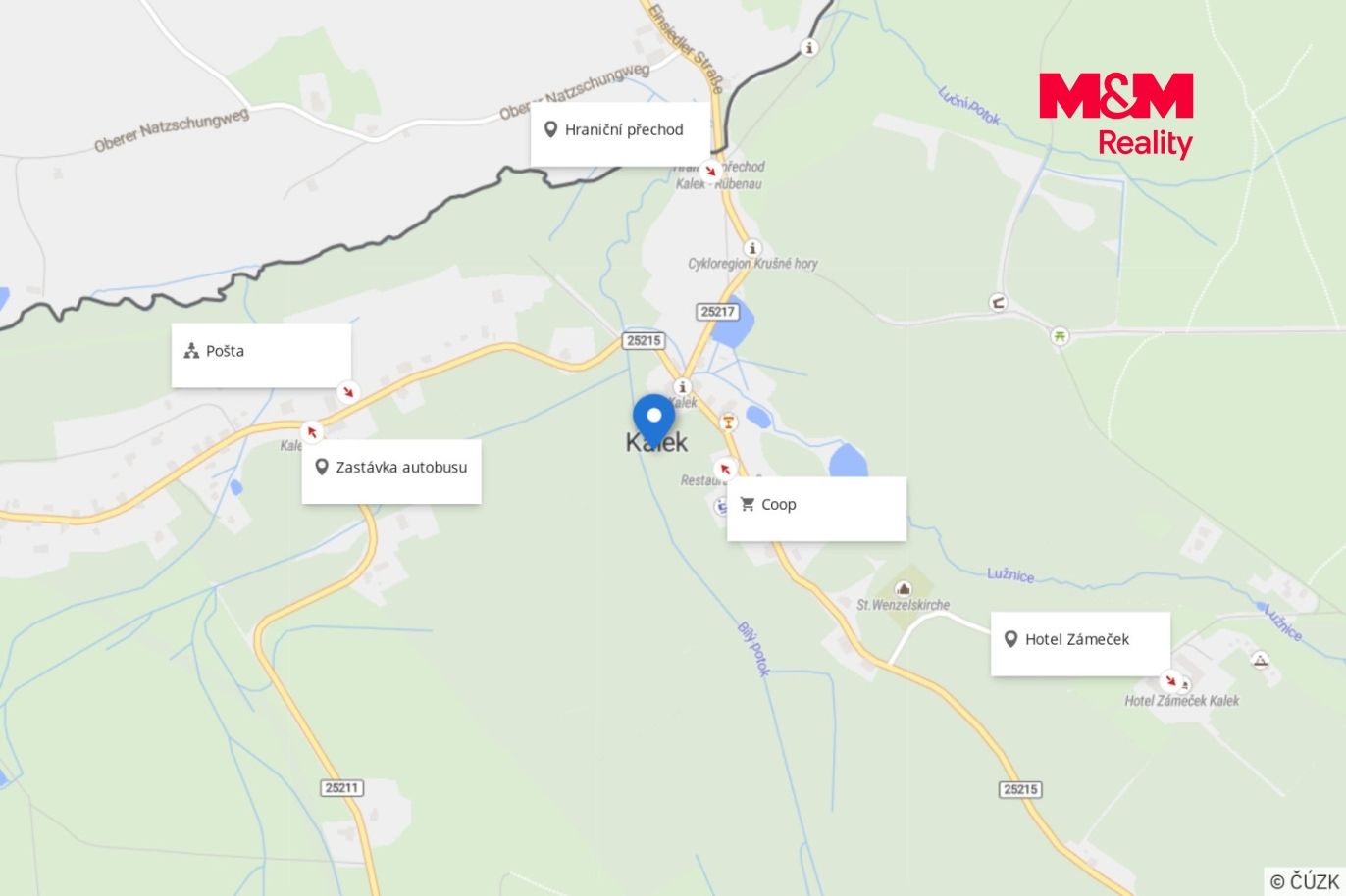 mapa okolí