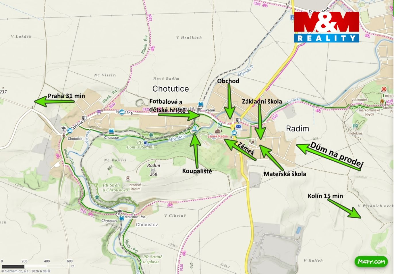 Mapa okolí 