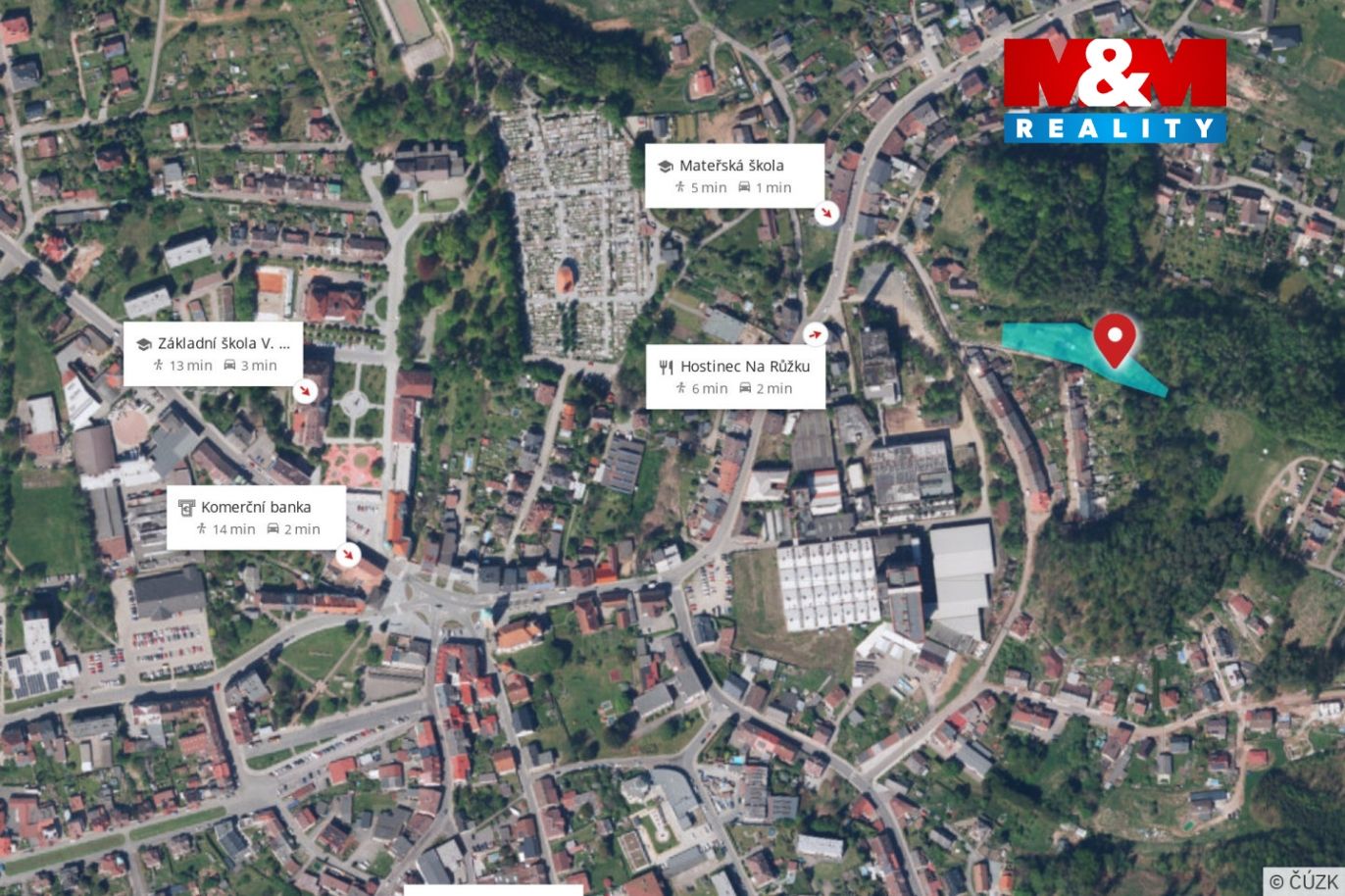 mapa okolí