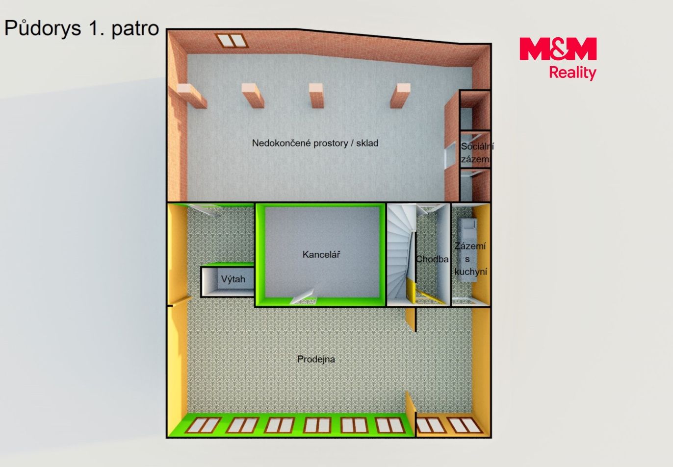 půdorys patro