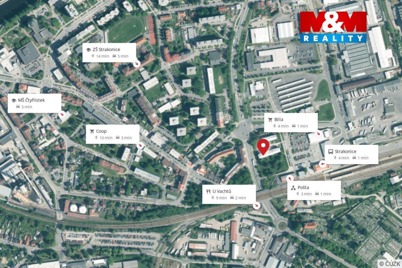 Mapa okolí