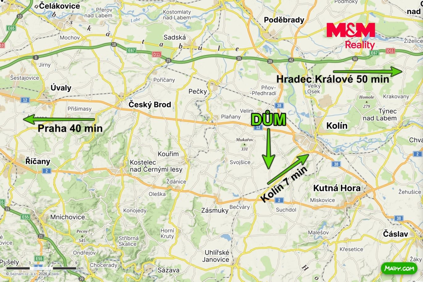Mapa okolí Lošánky