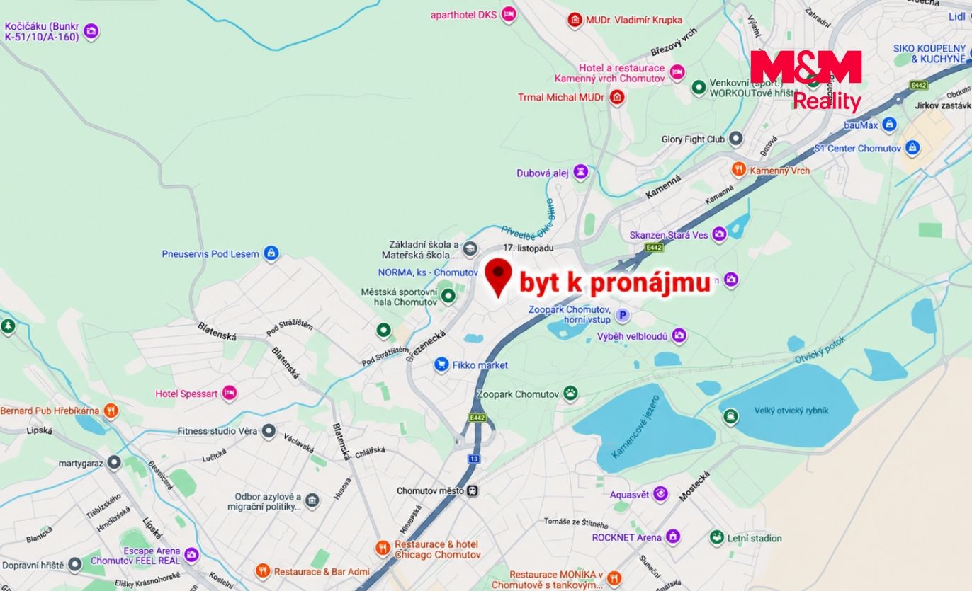 mapa okolí