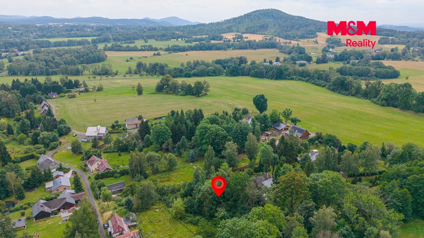 pohled na pozemek