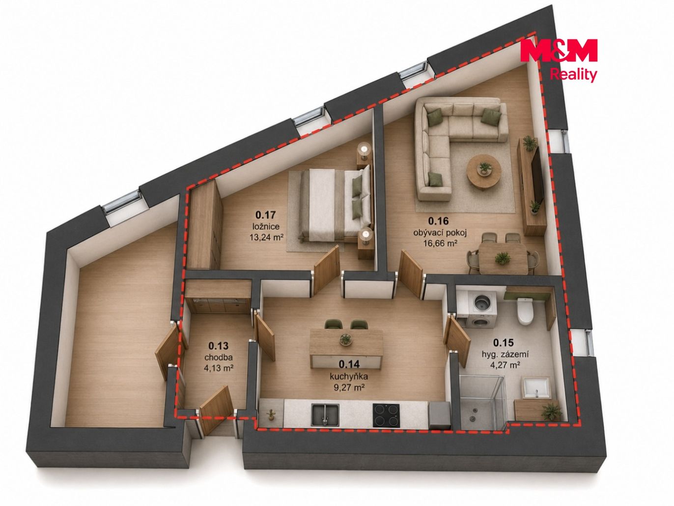 Prodej Ateliéru 3+kk, 52 m², Praha, ul. Pod třešněmi