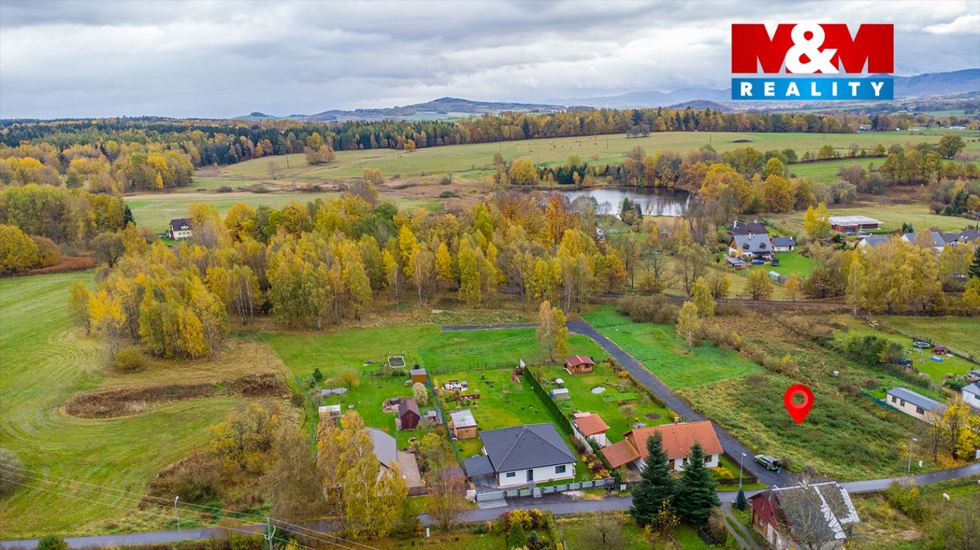 pohled na pozemek