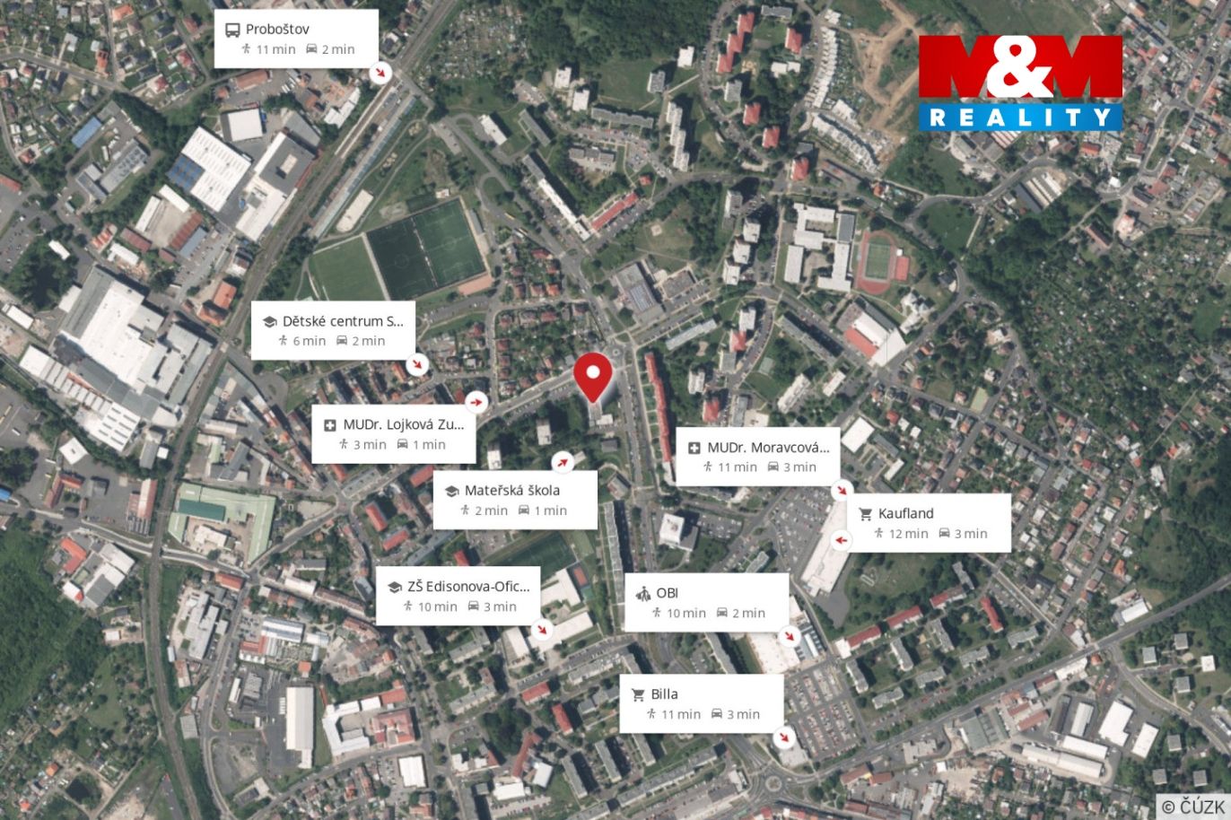 Mapa okolí 