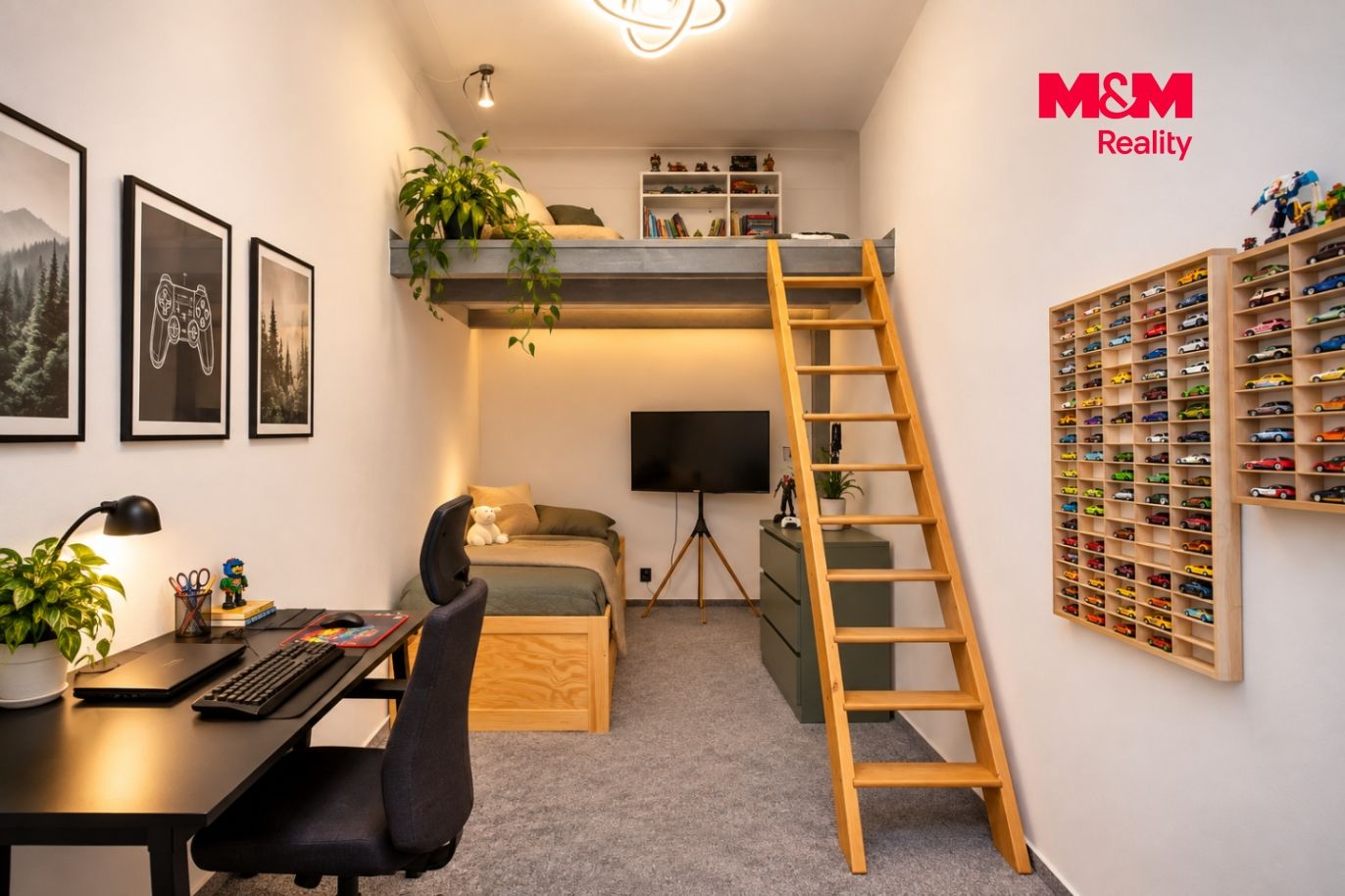 Modernes Jugendloft mit Spielzeugautos.png