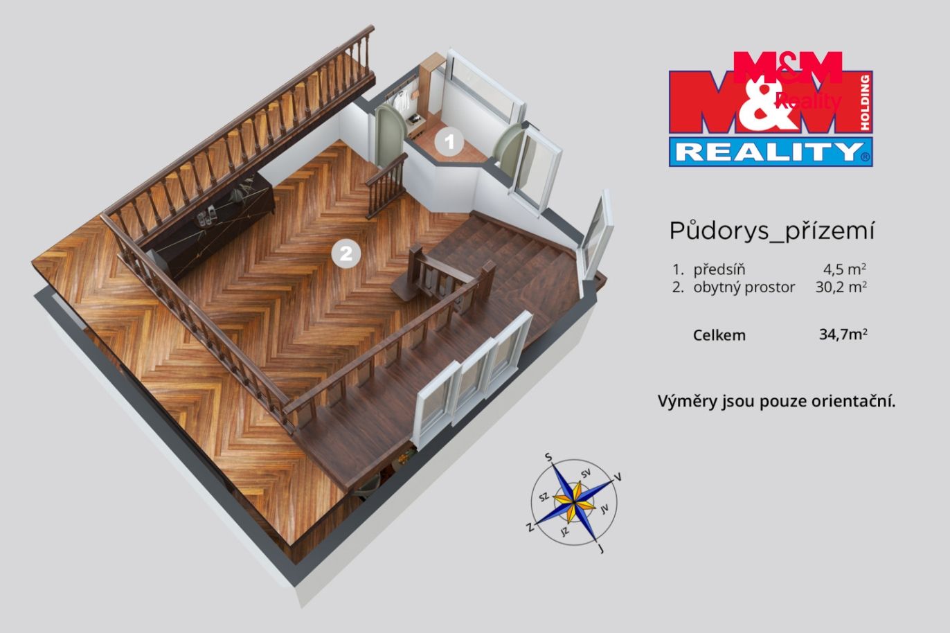 Půdorys 1. patro