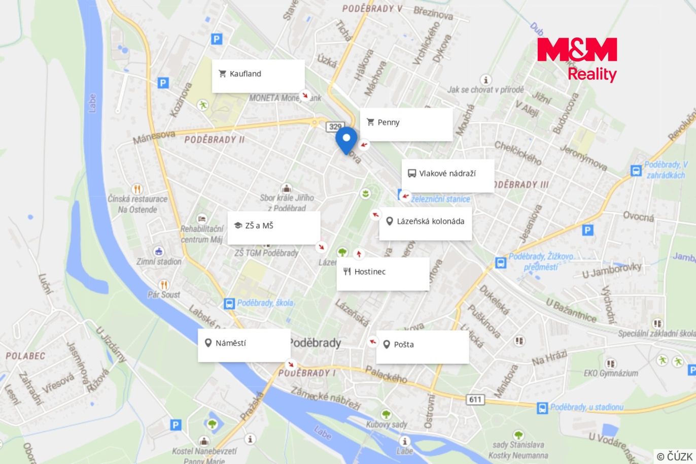Mapa okolí