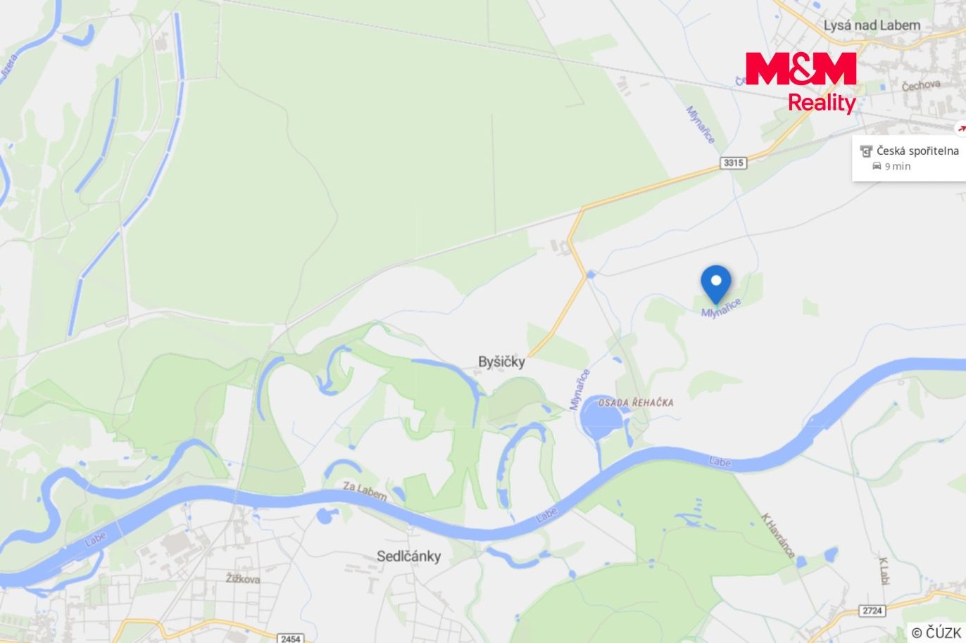 Mapa okolí