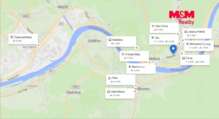 Mapa okolí