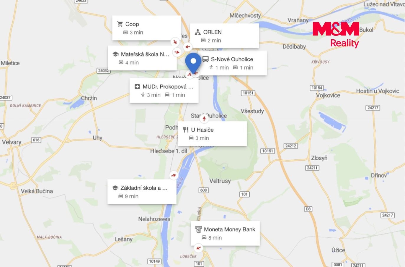 Mapa okolí 