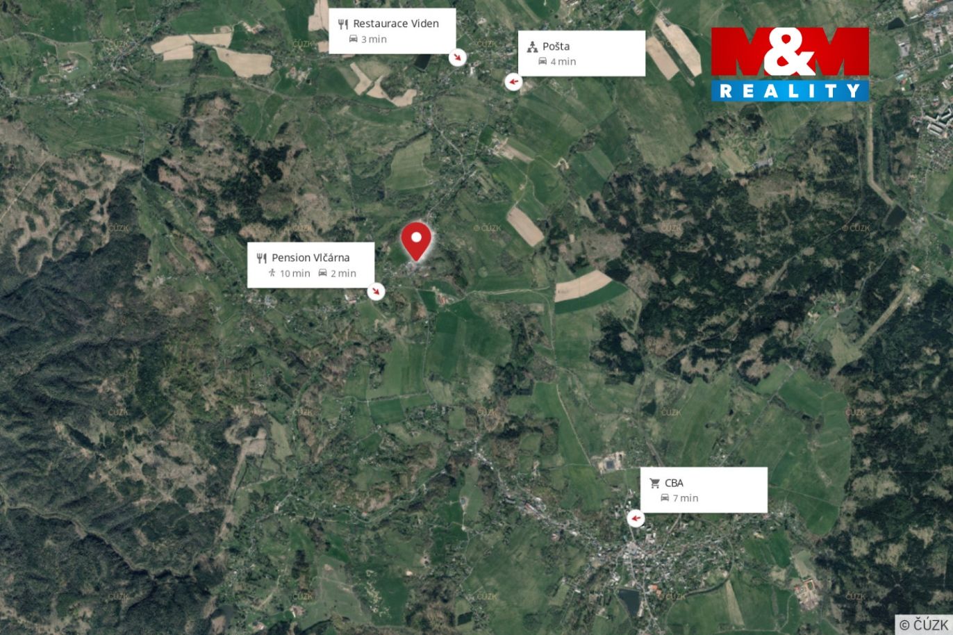 Mapa okolí