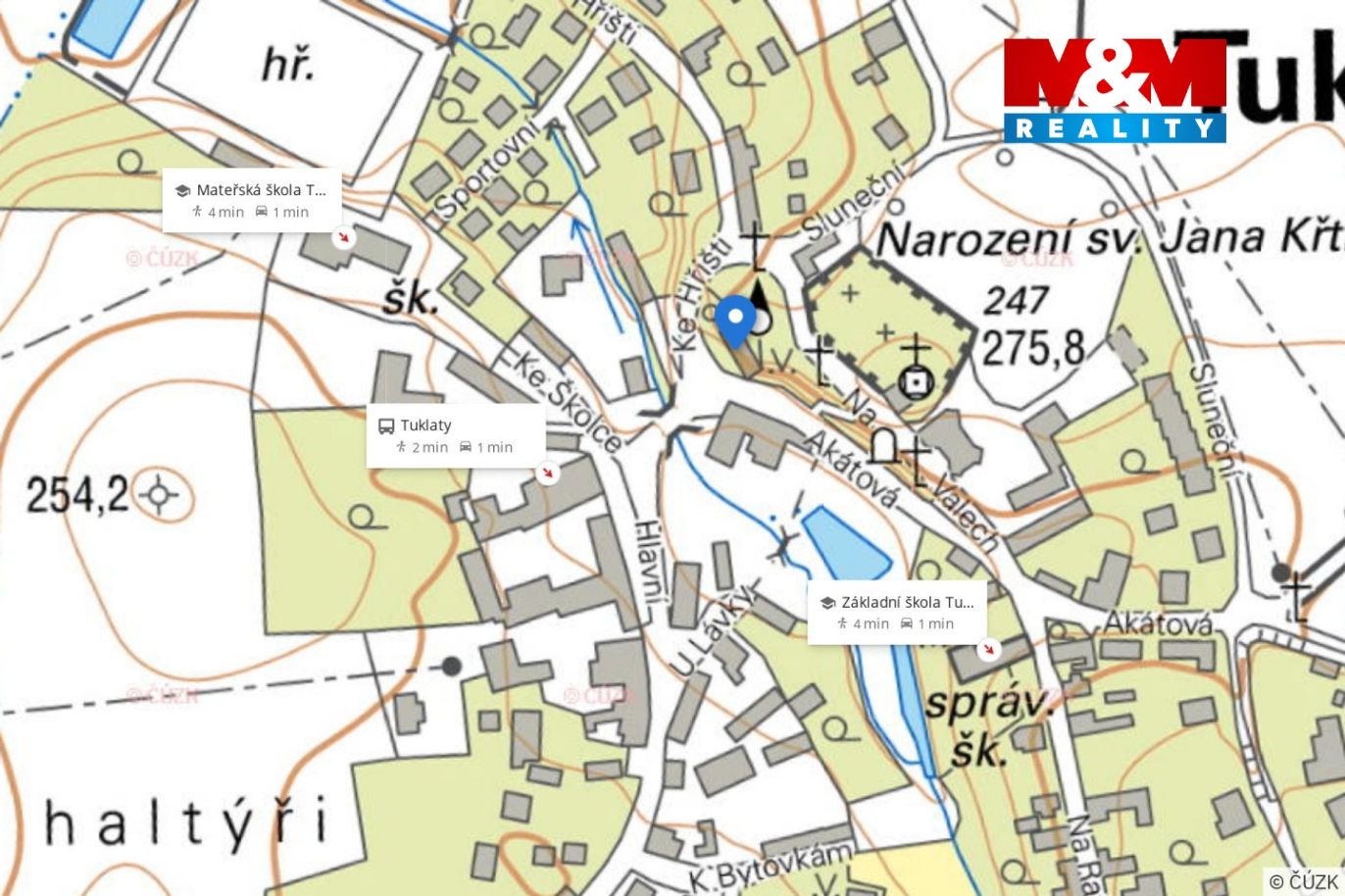 Mapa okolí