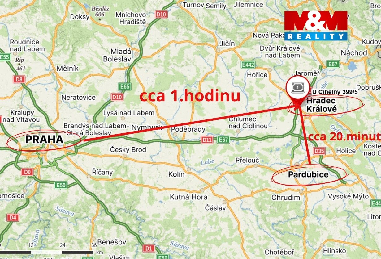 mapa okolí