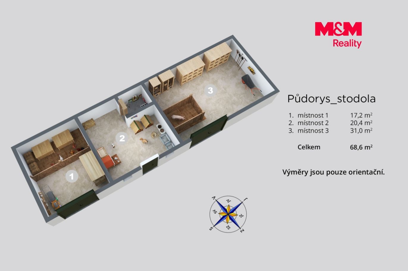 půdorys stodola