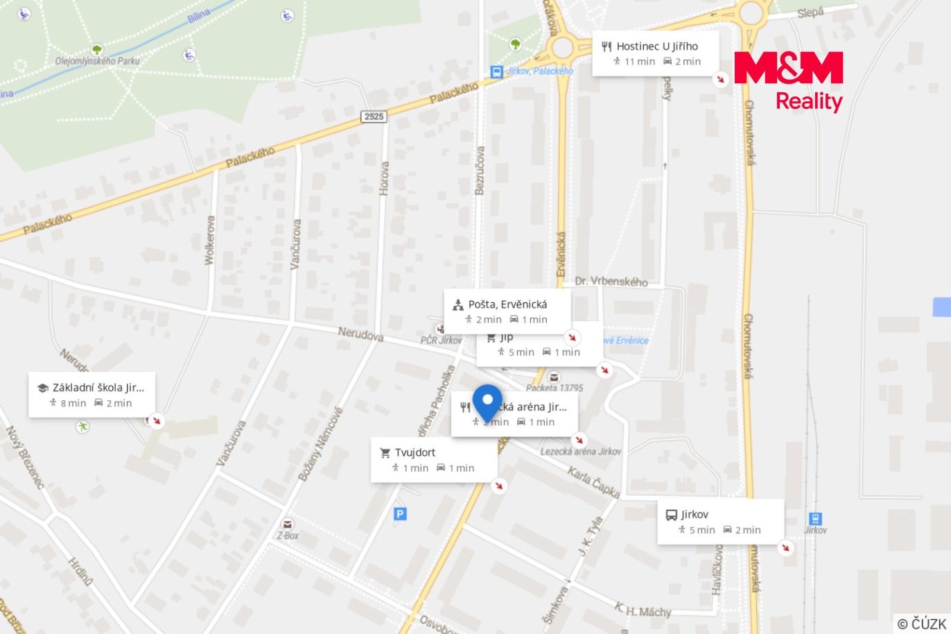 Mapa okolí
