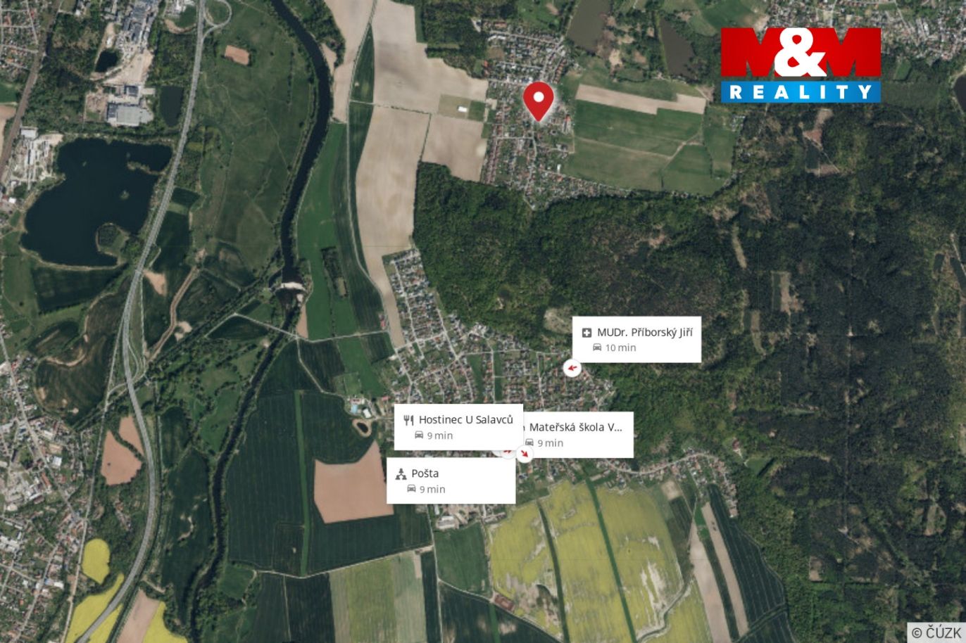mapa okolí