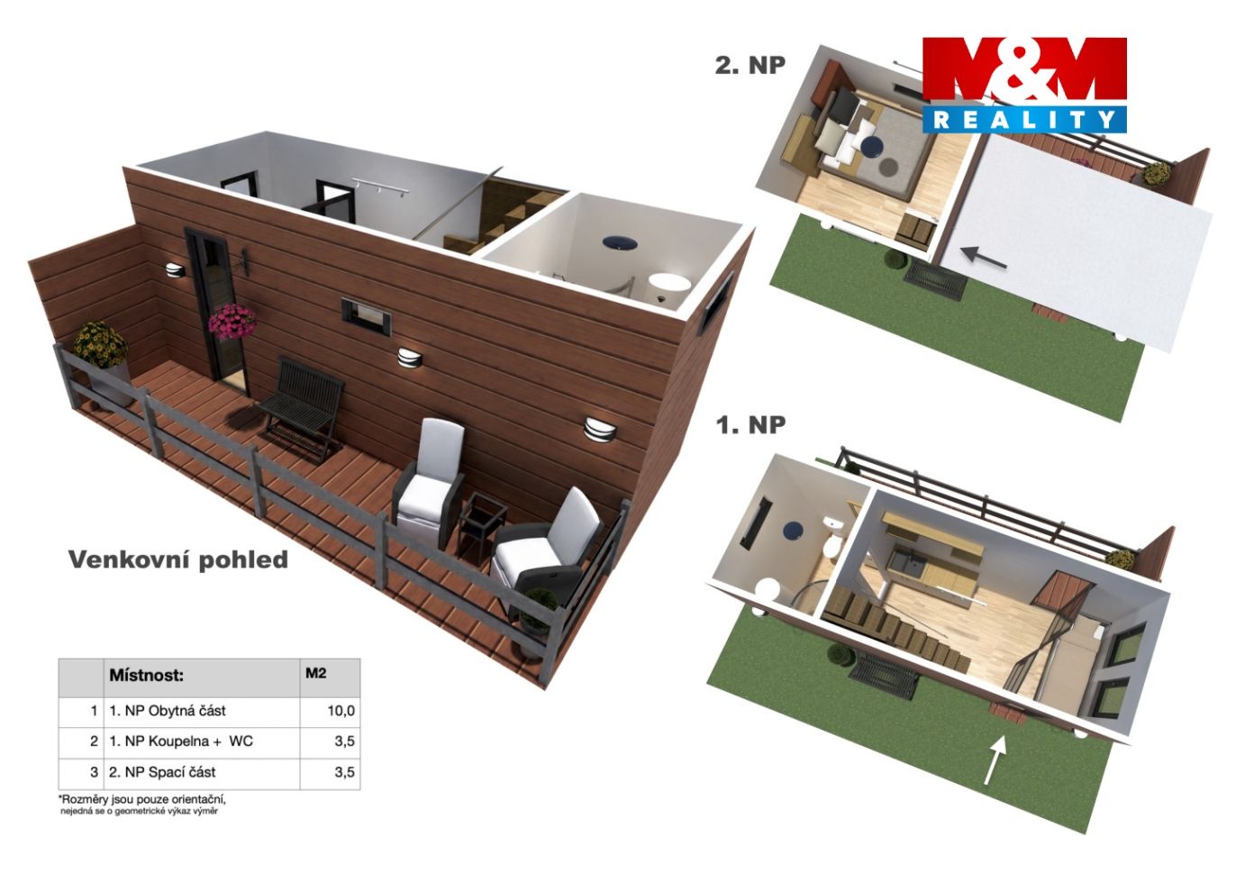 Prodej mobilheimu, 17 m², Chabeřice